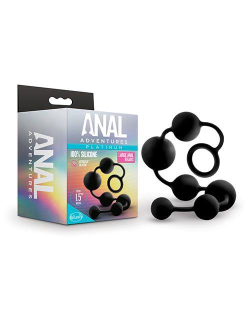 Blush Anal Adventures Platinum Silicone Anal Beads Large - Buy At Luxury Toy X - Free 3-Day Shipping