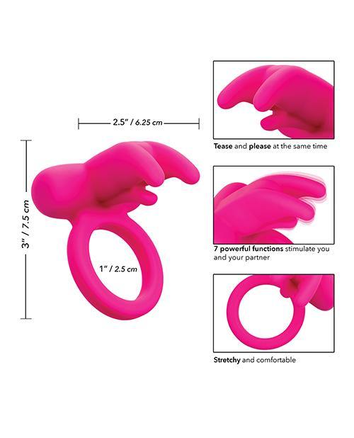 CalExotics Silicone Rechargeable Triple Clit Flicker - Buy At Luxury Toy X - Free 3-Day Shipping