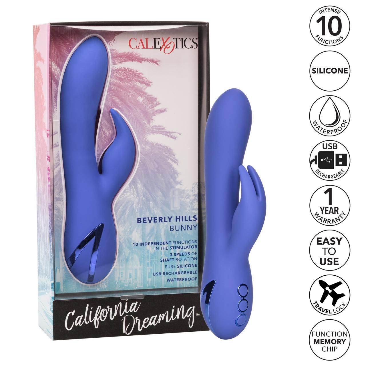 California Dreaming Beverly Hills Bunny Silicone USB Rechargeable Multifunction - Buy At Luxury Toy X - Free 3-Day Shipping