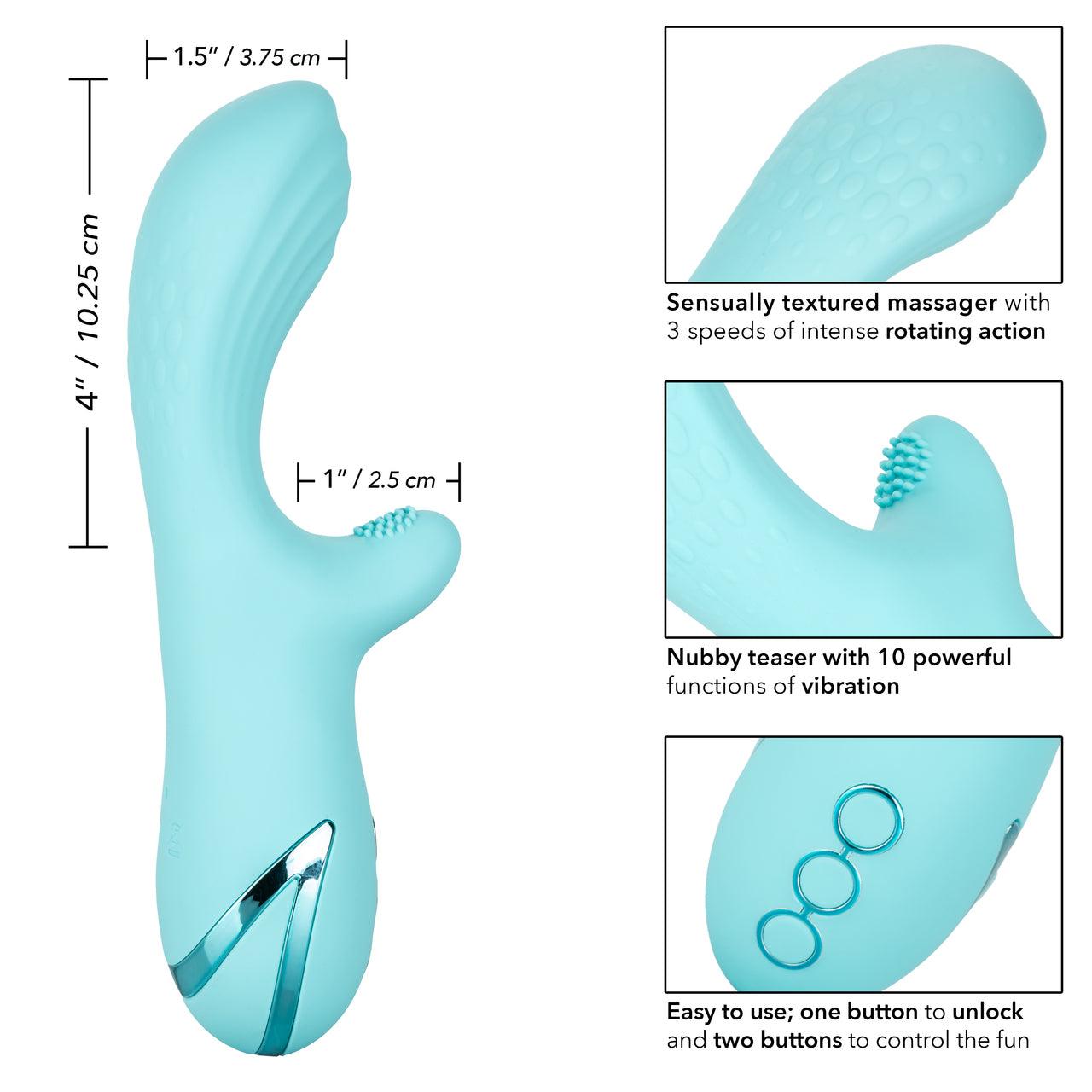 California Dreaming Catalina Climaxer Rechargeable Rotating Silicone Vibrator - Buy At Luxury Toy X - Free 3-Day Shipping