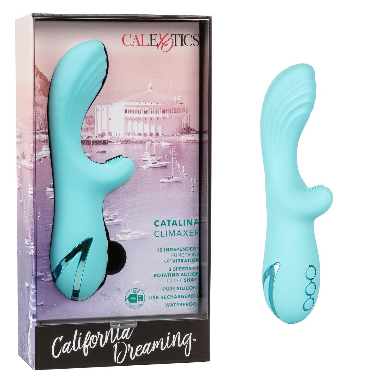 California Dreaming Catalina Climaxer Rechargeable Rotating Silicone Vibrator - Buy At Luxury Toy X - Free 3-Day Shipping