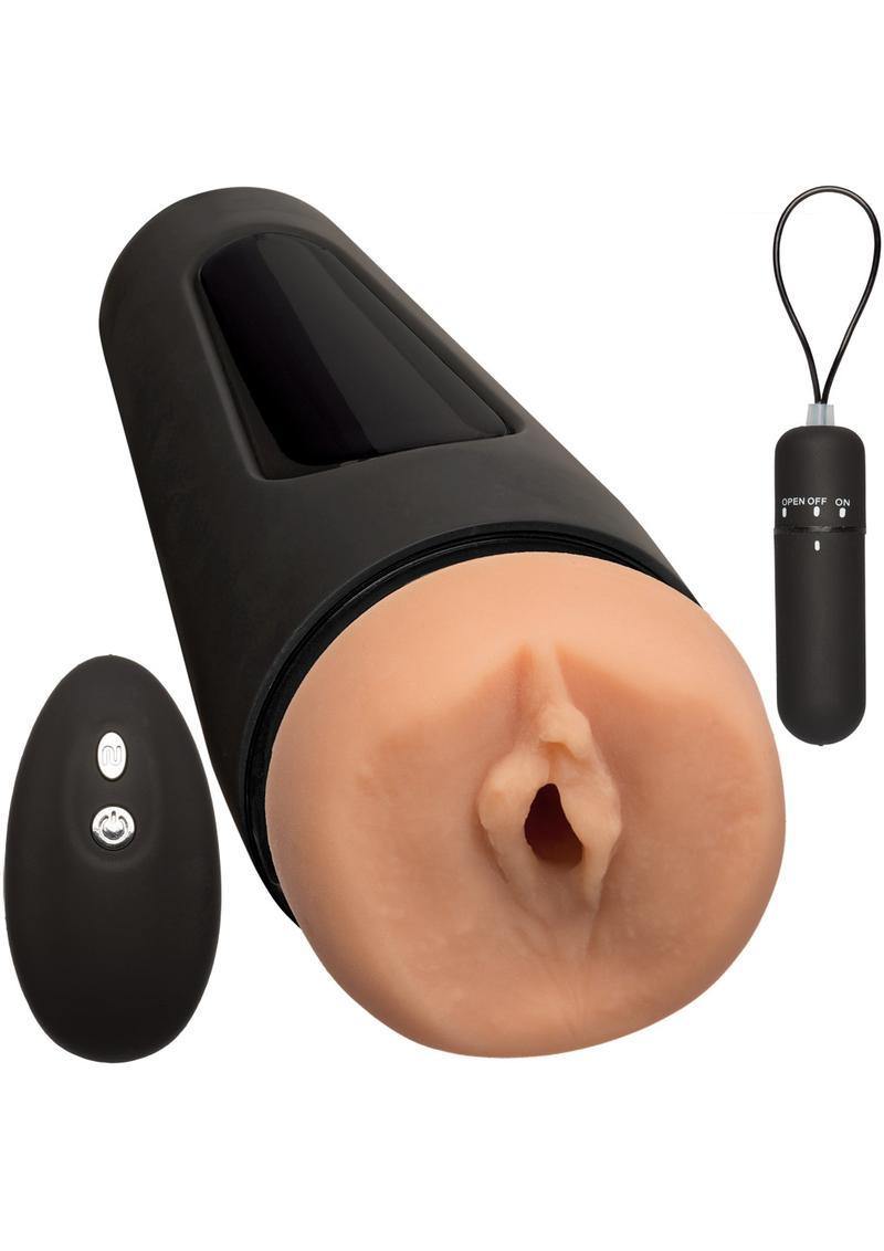 Doc Johnson Main Squeeze The Original Vibro Vibrating Bullet and Remote  Control Pussy