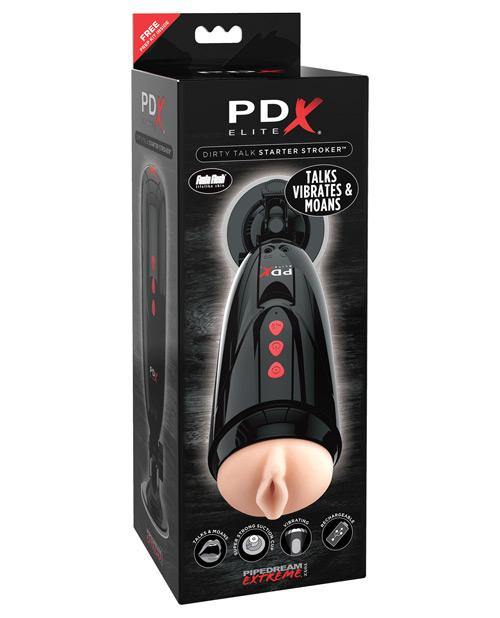 PDX Elite Rechargeable Dirty Talk Starter Masturbator - Buy At Luxury Toy X - Free 3-Day Shipping