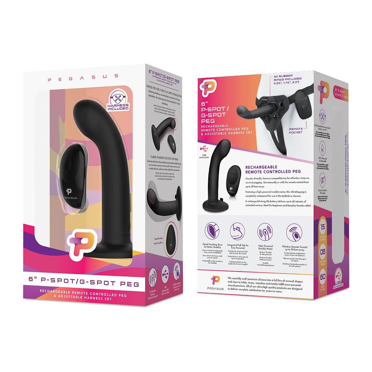 Pegasus 6" P-Spot G-Spot - Buy At Luxury Toy X - Free 3-Day Shipping