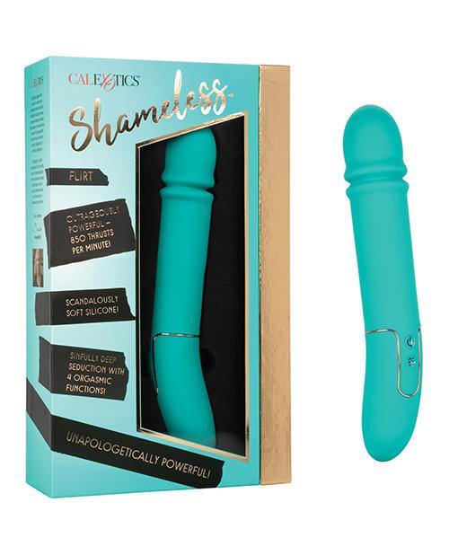 Shameless Flirt Rechargeable Silicone Thrusting Vibrator - Buy At Luxury Toy X - Free 3-Day Shipping