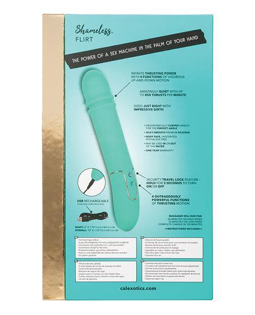 Shameless Flirt Rechargeable Silicone Thrusting Vibrator - Buy At Luxury Toy X - Free 3-Day Shipping