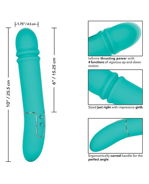 Shameless Flirt Rechargeable Silicone Thrusting Vibrator - Buy At Luxury Toy X - Free 3-Day Shipping