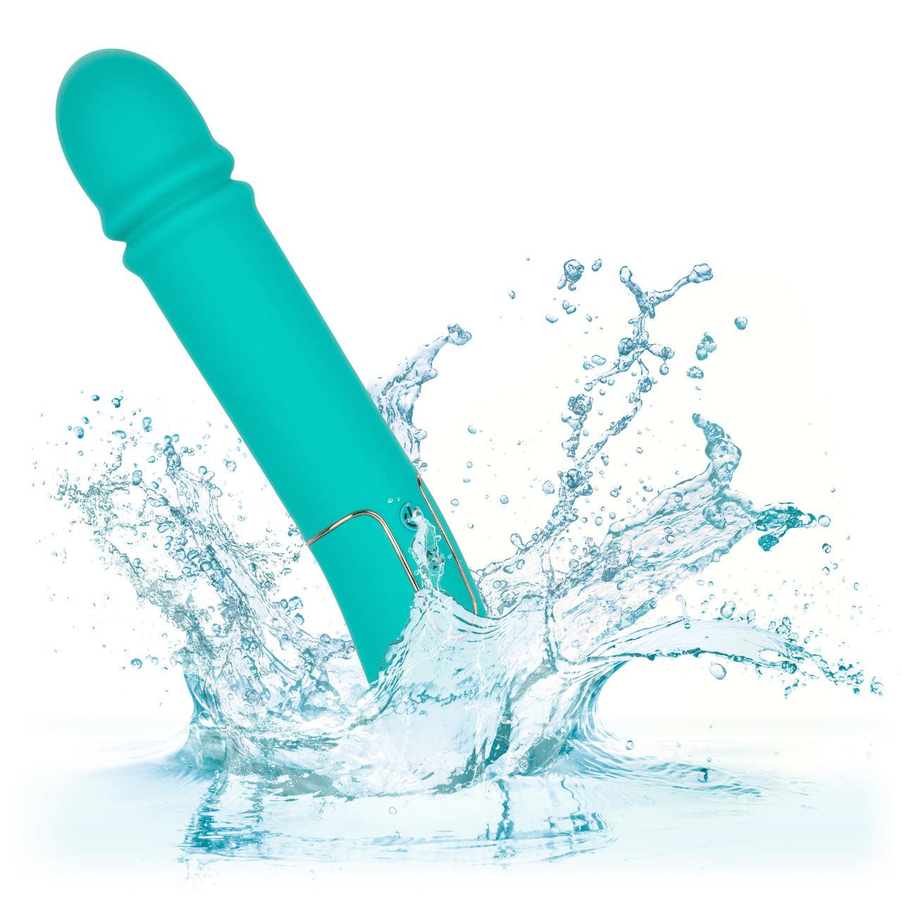 Shameless Flirt Rechargeable Silicone Thrusting Vibrator - Buy At Luxury Toy X - Free 3-Day Shipping