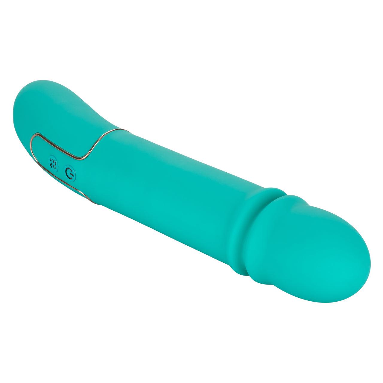 Shameless Flirt Rechargeable Silicone Thrusting Vibrator - Buy At Luxury Toy X - Free 3-Day Shipping