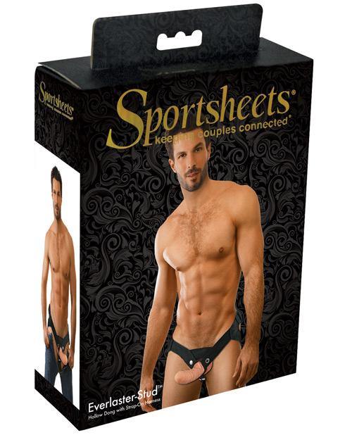 Sportsheets Everlaster Stud Hollow Dong With Strap-On Harness - Buy At Luxury Toy X - Free 3-Day Shipping