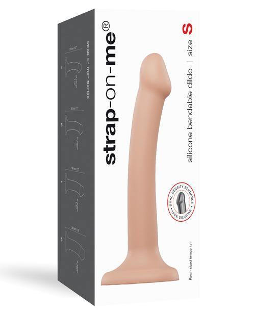 Strap-On-Me Bendable Dual-Density Silicone Suction Cup Dildo - Small - Buy At Luxury Toy X - Free 3-Day Shipping