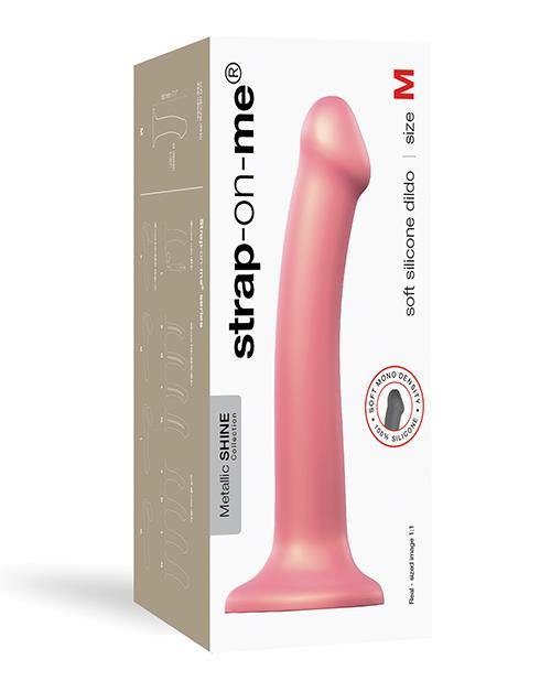 Strap-On-Me Metallic Shine Collection Soft Single-Density Silicone Dildo - Buy At Luxury Toy X - Free 3-Day Shipping